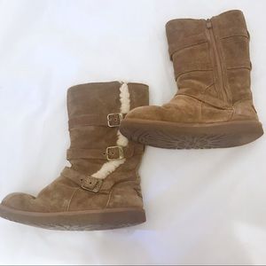 Ugg Sherpa lined brown boots 6